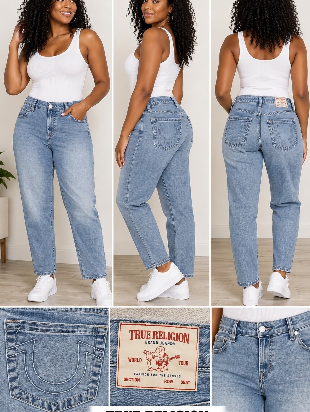 True Religion Jennie Curvy Mid Rise Skinny Jean High Rise Size 38